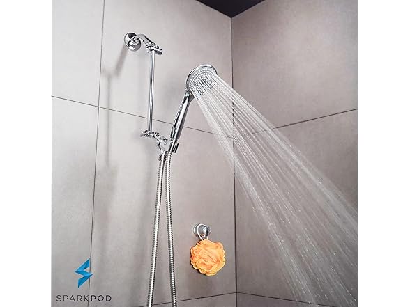 3-Function Handheld Shower Head w/ Hose