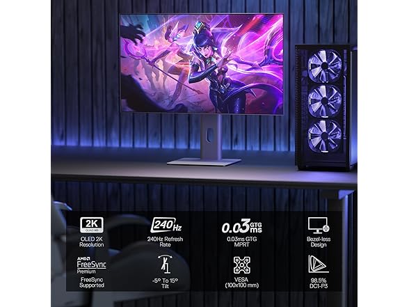 Redragon 27" QHD OLED Gaming Monitor