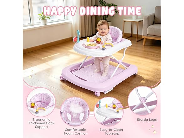 Dacoity Pink 5-in-1 Baby Walker