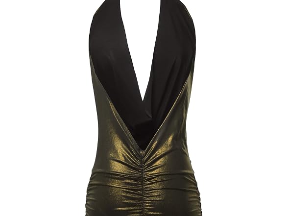 Made By Emma Women (M) Sexy Halter Neck Mini Dress