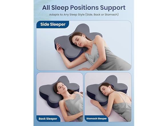 FAIORD Cervical Pillow Dark Grey