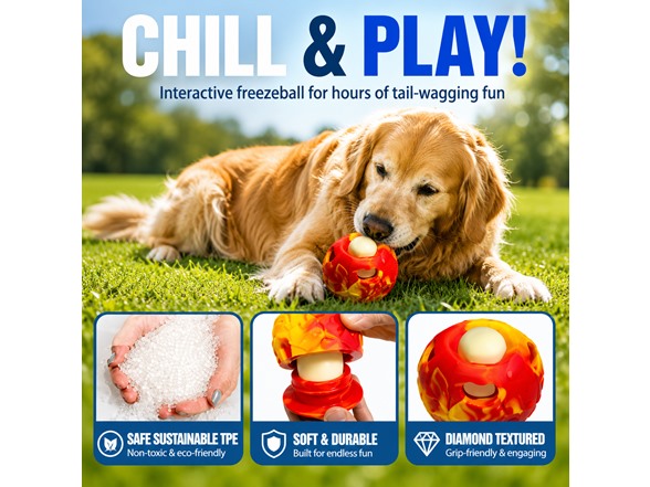 Dog Treat Ball w/ Freezer Tray