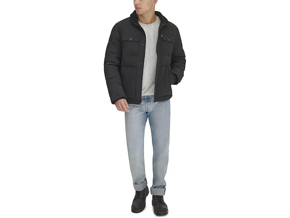 Levi's Men Woodsman Sherpa Collar Puffer Jacket