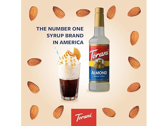 Torani Syrup, Almond, 25.4 Ounce (Pack of 1)