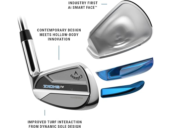 Callaway Golf Paradym AI Smoke Iron Set (Right Hand, 6-PW, Graphite, Light)