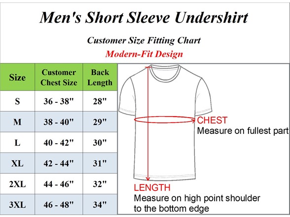 Mens S/S 100% Cotton Undershirts