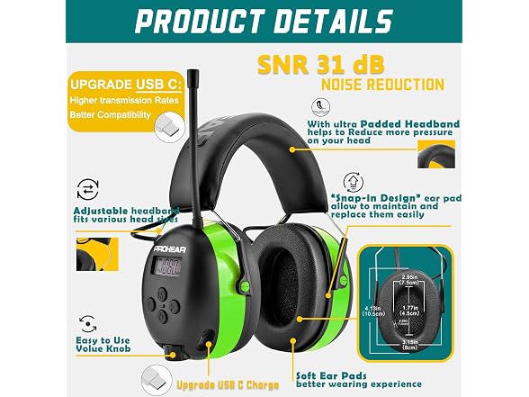 PROHEAR W2418 bluetooth radio headphones2