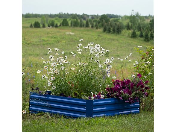 Sunnydaze Galvanized Raised Garden Bed