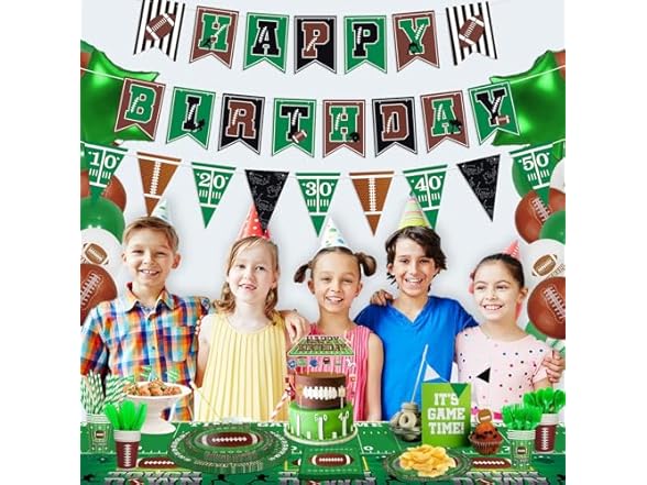 Football Themed Birthday Party Décor