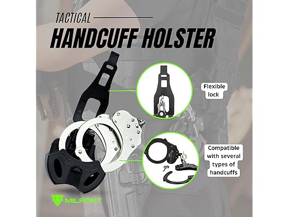 Tactical Handcuff Holder with Key Slot