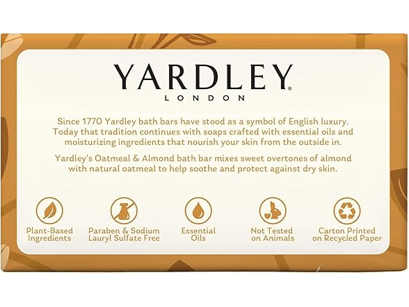 Yardley Oatmeal Soap 4oz 3pk