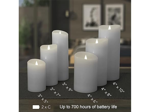 Softflame Flameless LED Candles with Remote