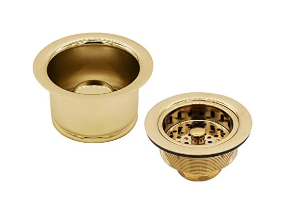 Westbrass COMBO PACK 3-1/2" Post Style Large Sink Basket