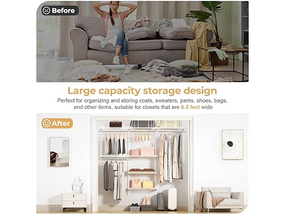 Wire Closet Organizer System