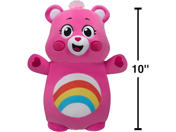 Squishmallows Original "Care Bears" 10in Cheer Bear