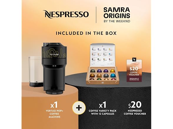 Nespresso Vertuo Pop+ Samra Origin Coffee and Espresso Maker