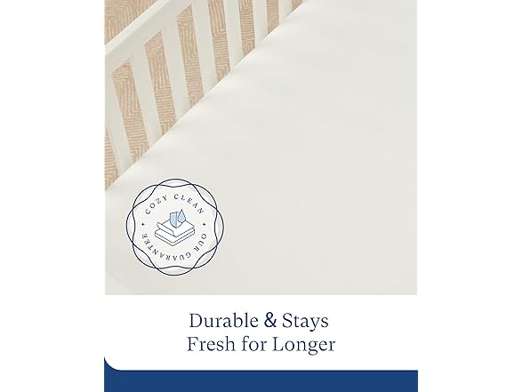 PurComfy Bamboo Crib Sheet, 28x52x9"