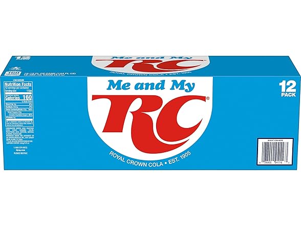 RC Cola Soda, 12 fl oz cans, 12 pack
