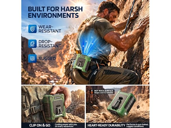 CHARMP 10000mAh Waist Fan 6-Speed
