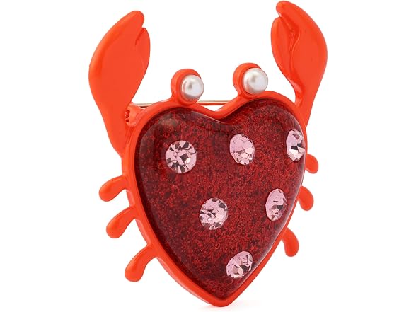 Betsey Johnson Women Jewelry Women's Crabby Brooch