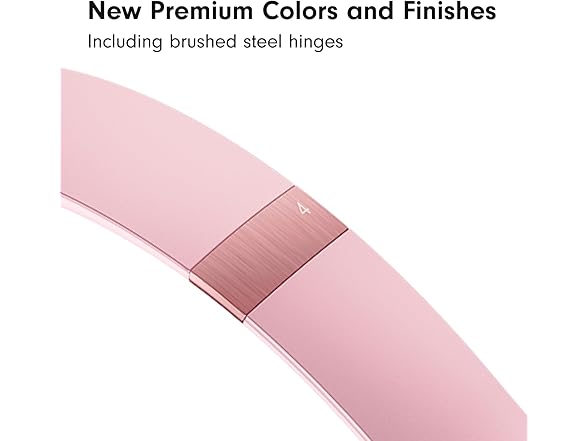 Beats Solo 4 - Wireless On-Ear Bluetooth Headphones, Up to 50-Hour Battery Life, Ultra-Lightweight Comfort, Powerful and Balanced Sound, Apple & Android Compatible - Amazon Exclusive Metallic Pink (Open Box)