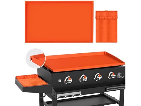 Full-Edge Blackstone Silicone Griddle Cover & Spatula Mat