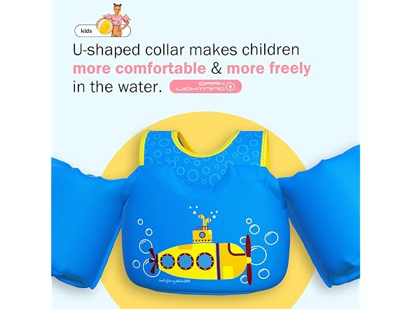 Dark Lightning Blue Toddler Swim Vest Ages 2-7