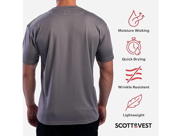 SCOTTeVEST Men (L) Short Sleeve T-Shirt