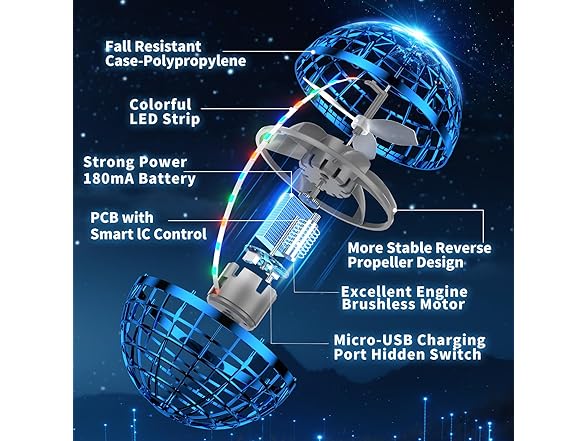 Uladis AI Flying Orb Ball Toys