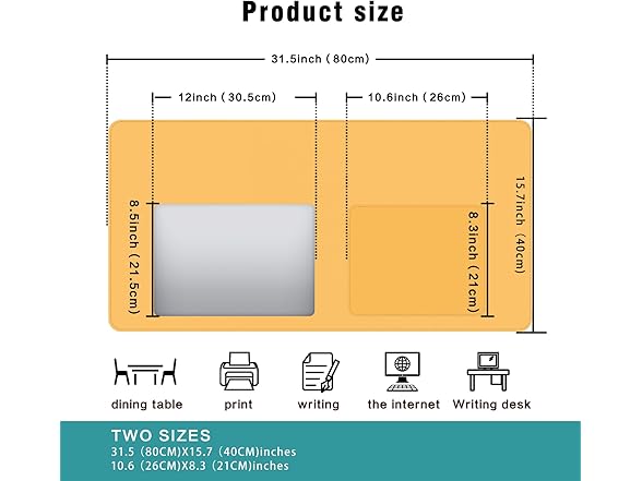 EFISH Makeup Mat for Vanity Top