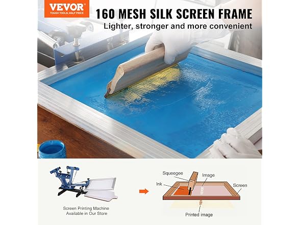 Screen Printing Kit, 6 Pieces 20x24inchSilk