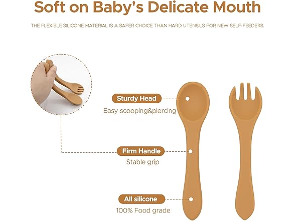 BabyX Baby Silicone Feeder Set, 3-pcs Jungle Wildlife