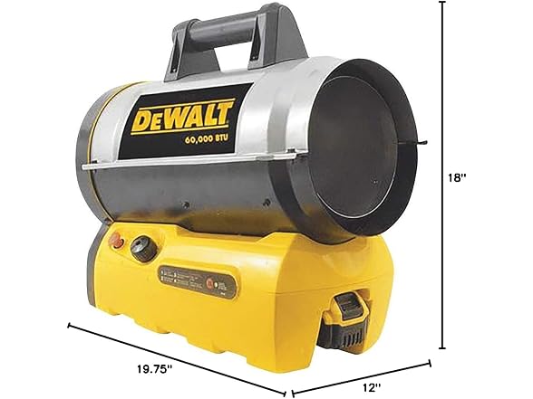 DeWalt 68,000 BTU 20 Volt Battery Start