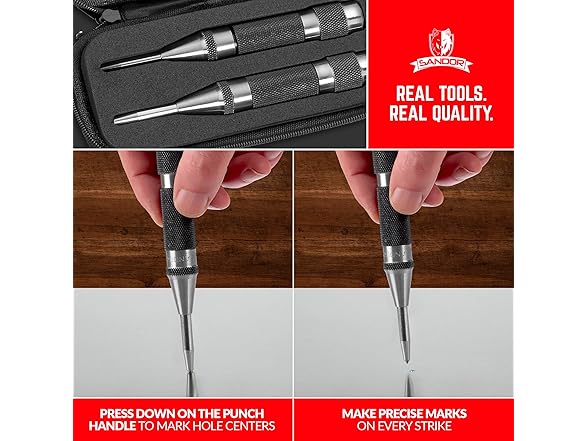 Heavy Duty Automatic Center Punch with Hardened Steel