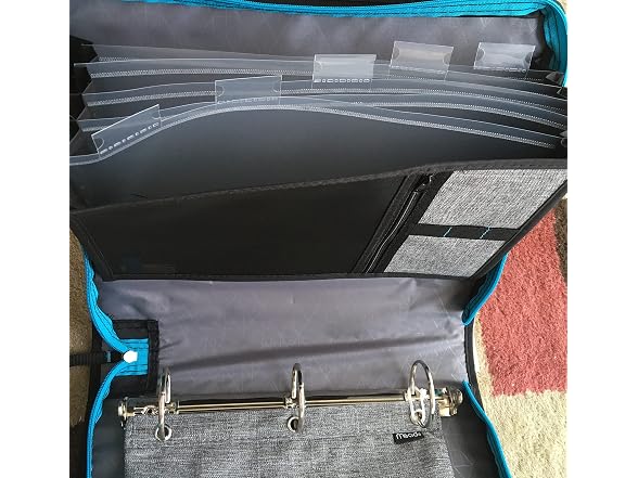 Five Star 605 Sheet 2" Ring Zipper Binder Teal