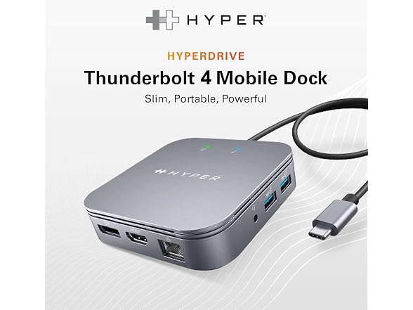 HyperDrive USB-C & Thunderbolt 4 Dual Monitor Dock