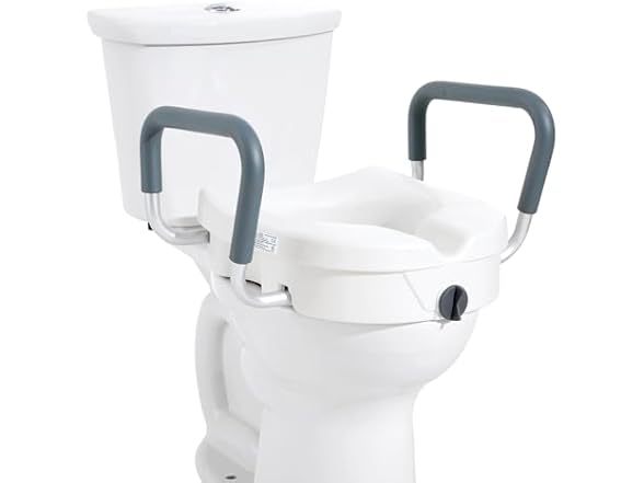 Raised Toilet Seat, 5" Height Raised, 350 lbs