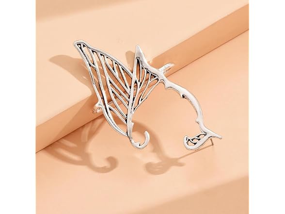 W Weilirian Gothic Elf Fairy Cuff Earrings