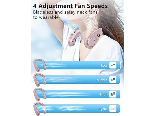 FWV Wearable Air Conditioner Neck Fan