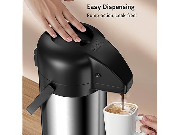 Airpot Coffee Carafe with Pump 85oz