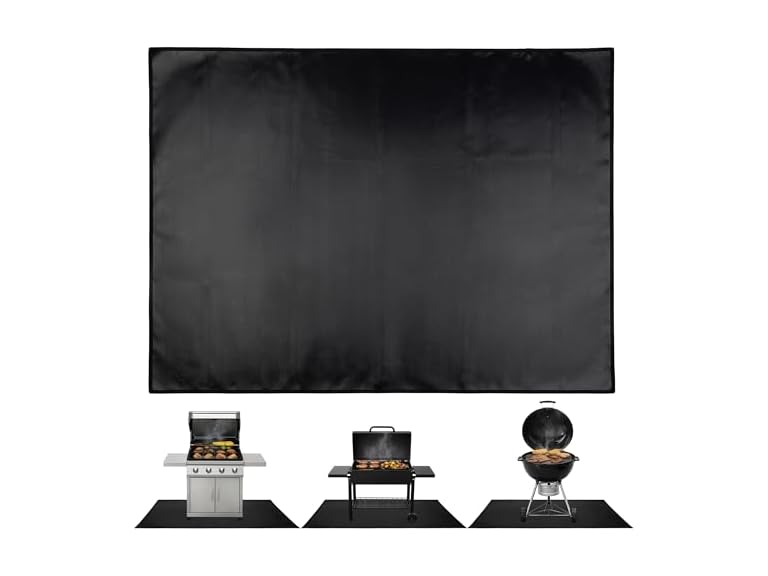Home-Complete Outdoor Grill Mat for Deck
