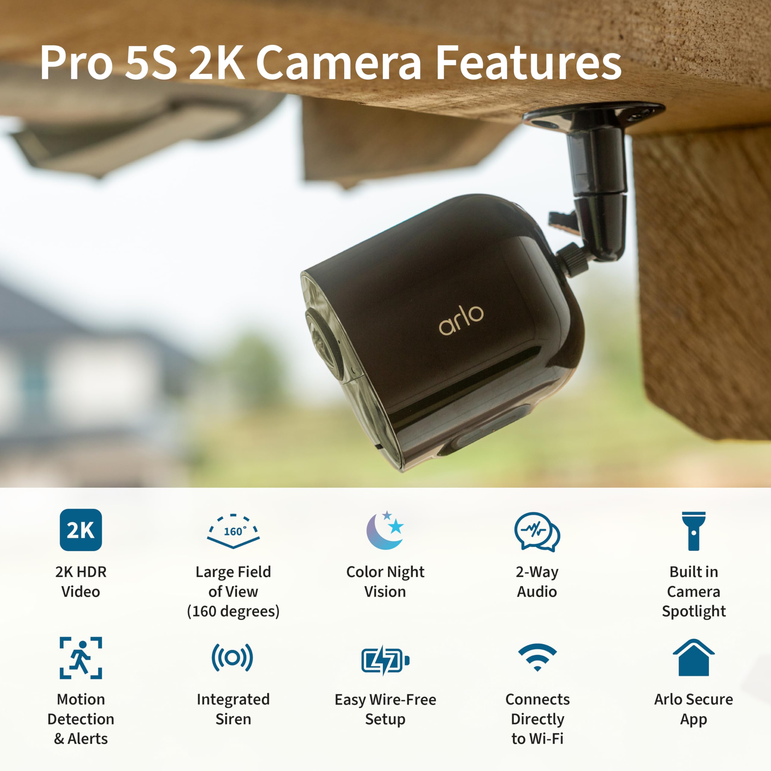 (3 Cam) Arlo Pro 5S Spotlight Security Camera 2K HDR - Gallery 15