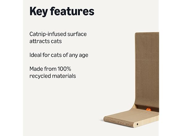 Amazon Basics Cat Scratch Post L-Shaped Cat Scratch Pad