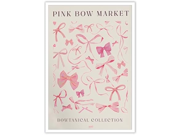 Dcvjiy Trendy Canvas Pink Bow