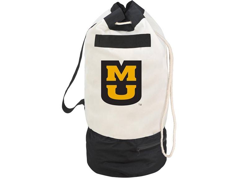 Smart Design Collegiate Heavy Duty Duffel Bag with Two Compartments 15 x 30 inch Canvas Officially Licensed Logo