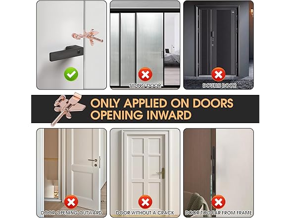 Fosdonge Heavy-Duty Portable Door Lock