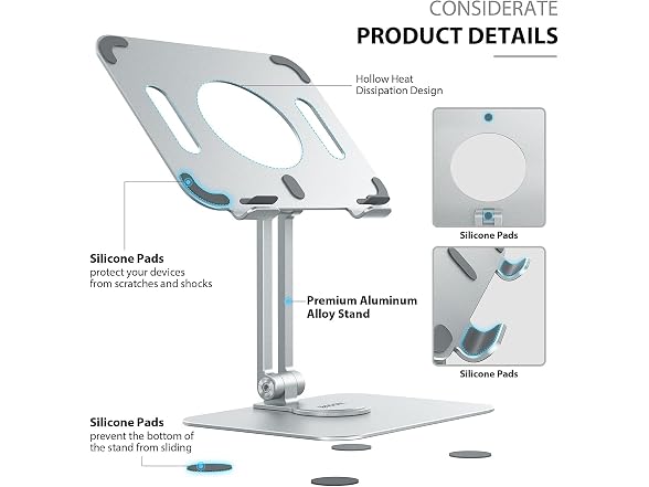BSOON iPad Stand, Adjustable iPad Holder