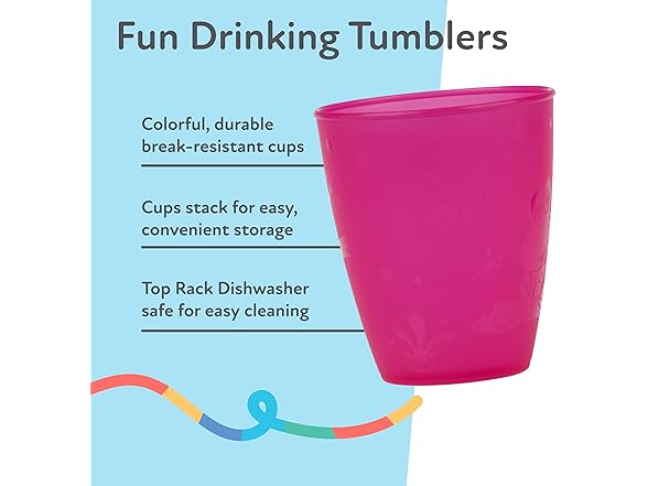 Nuby Plastic Fun Drinking Tumblers