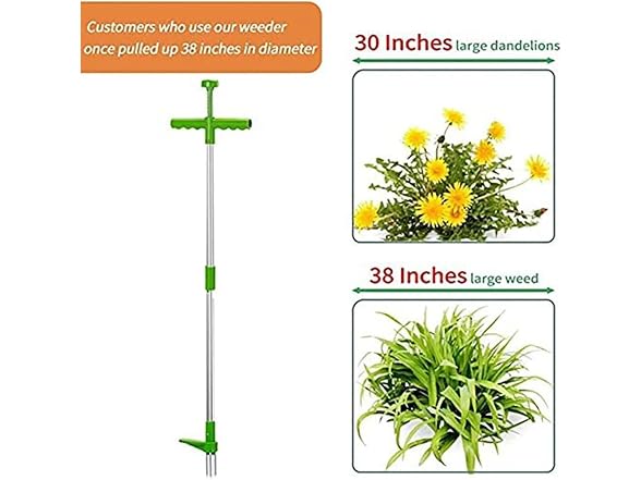 JecTz GAR-61 Stand Up Weed Puller Long Handle