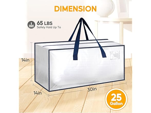 HealSmart 6 Pack Extra Large Moving Bags